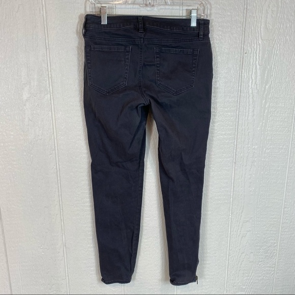 Old Navy Gray Ankle Zip Denim Blue Jeans 6 - Picture 4 of 7